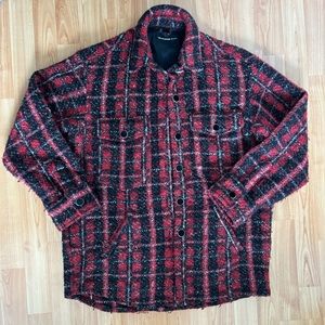 KOOPLES jeans tweed overshirt